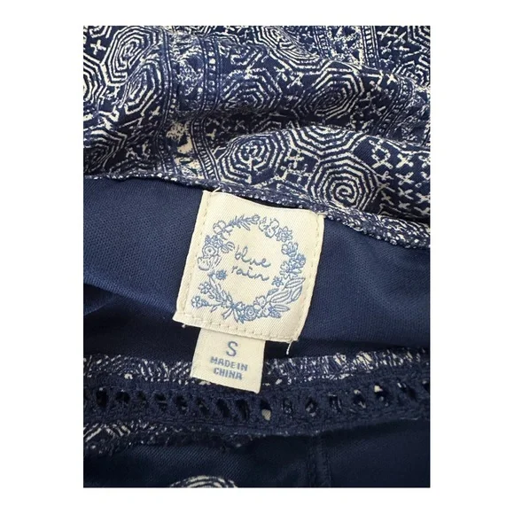 Blue Rain Miah Tribal Mini Dress Size Small - Picture 11 of 12